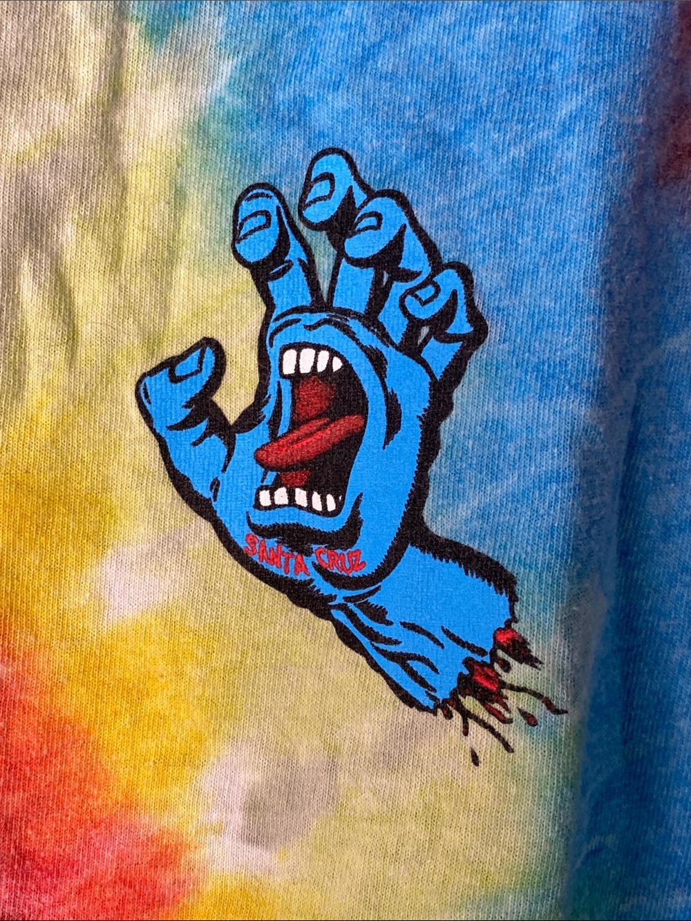 Santa Cruz Tie-Dye Short Sleeve Tee - Casual Summer Shirt - Men’s XL - 1447 - Picture 2 of 5
